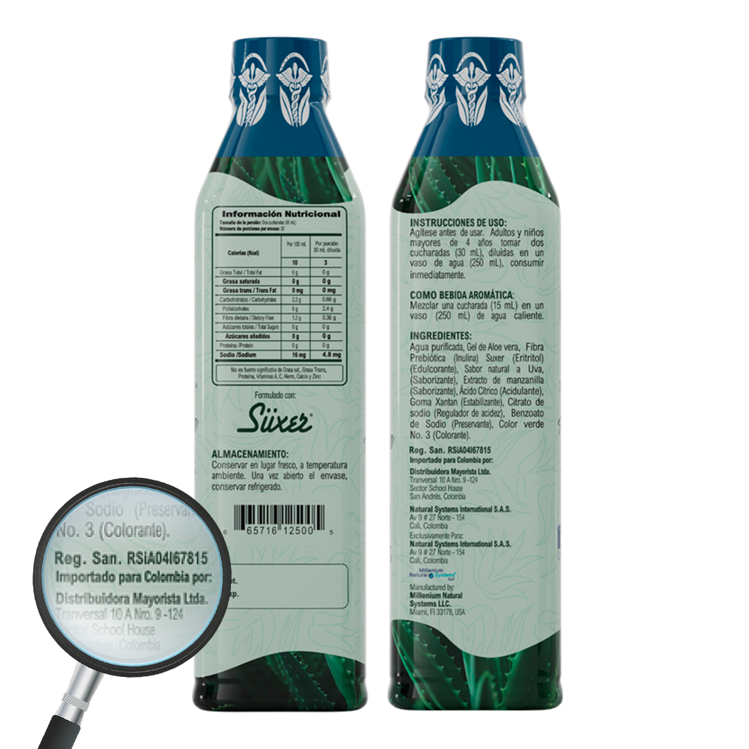 Aloe Vera + Fibra Prebiótica Drink 32 Oz - imagen 3