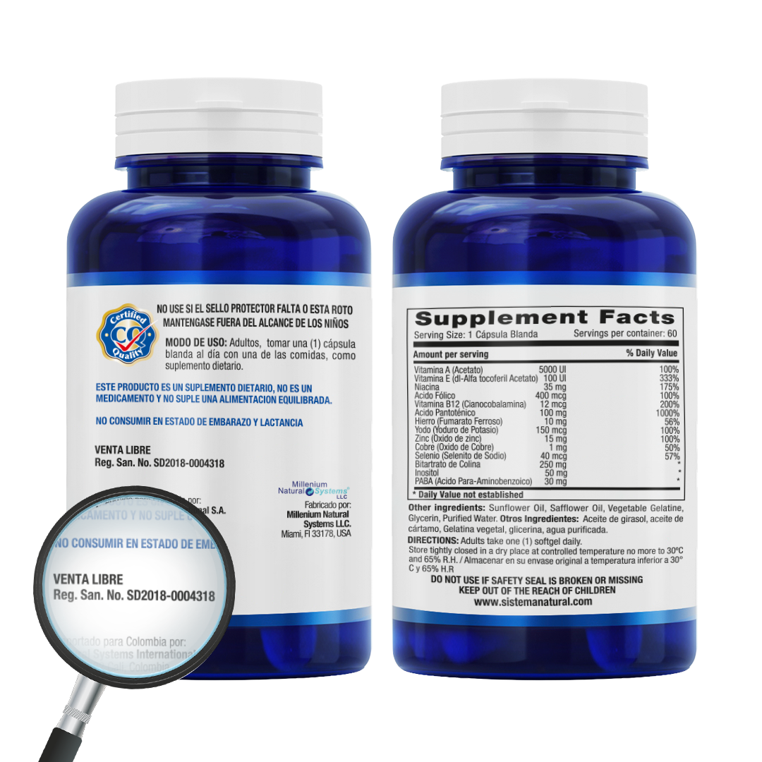 BE-HA-S&N x 60 Softgels - imagen 3