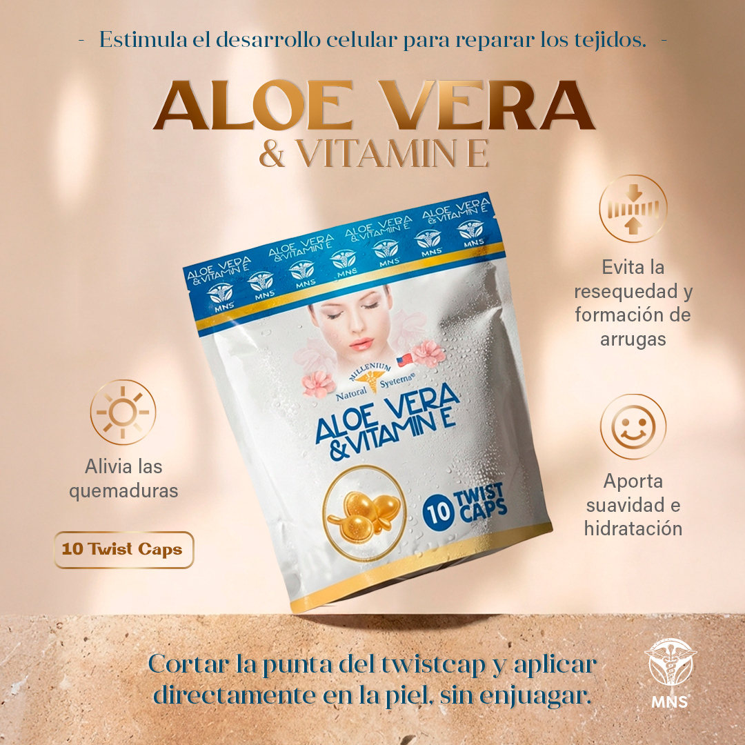 Aloe Vera & Vitamina E x 10 Twist Caps - imagen 3