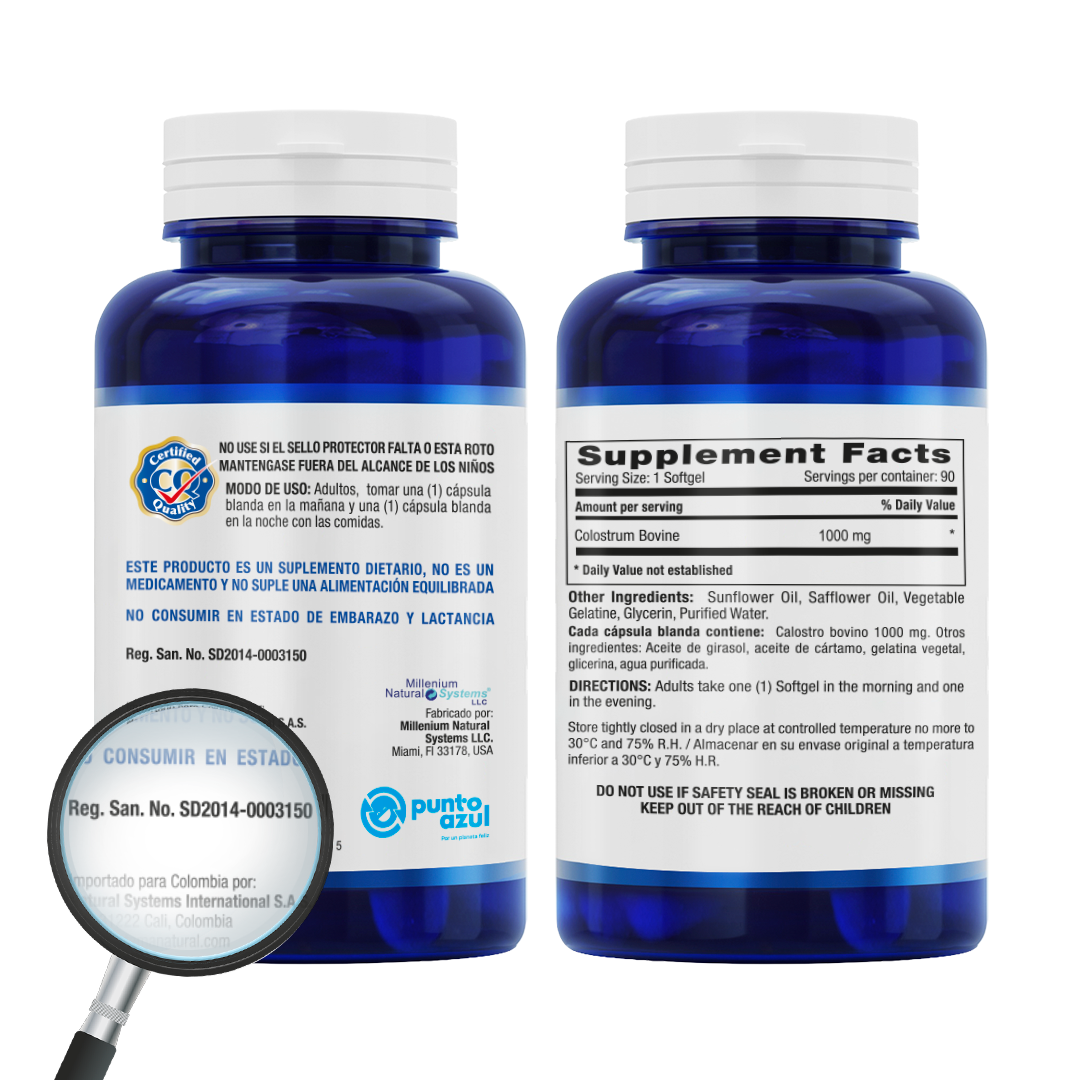 Colostrum 1000 mg x 90 Softgels - imagen 3
