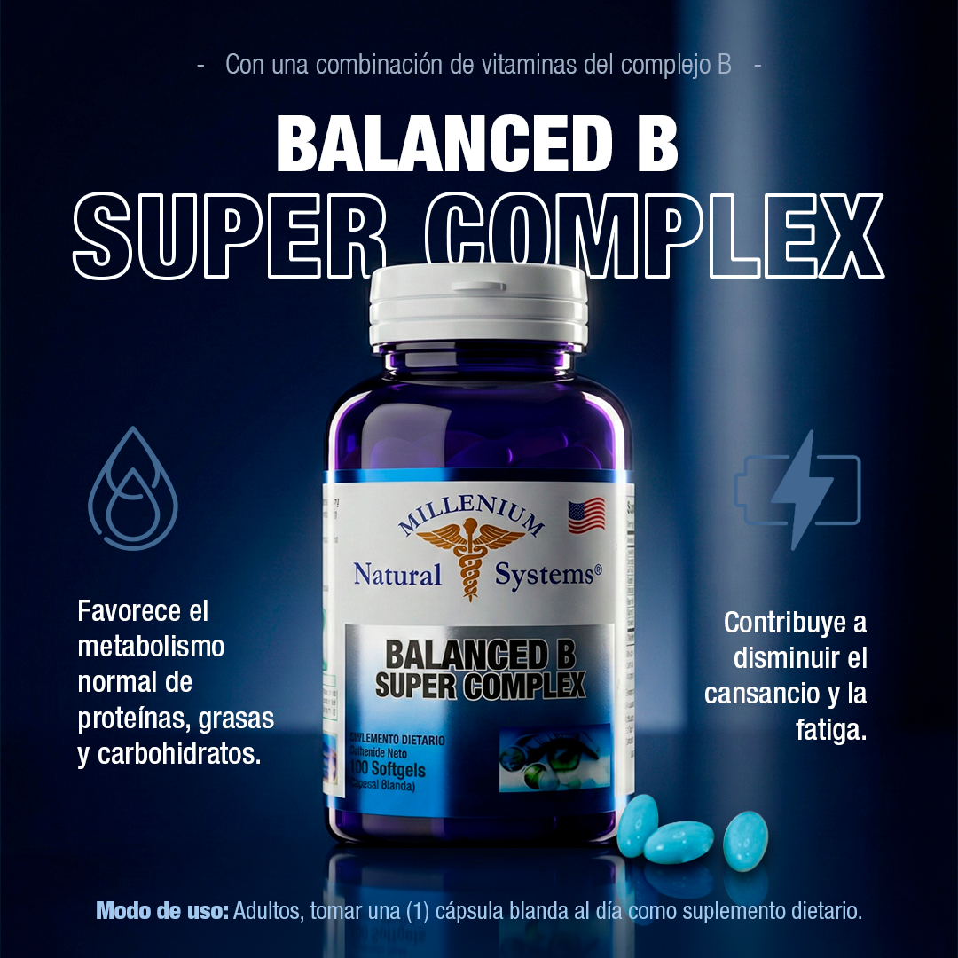 Balanced B Super Complex x 100 Softgels - imagen 4