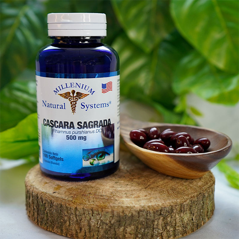 Cáscara Sagrada 500 mg x 60 Softgels - Fitoterapéutico - Millenium Natural Systems