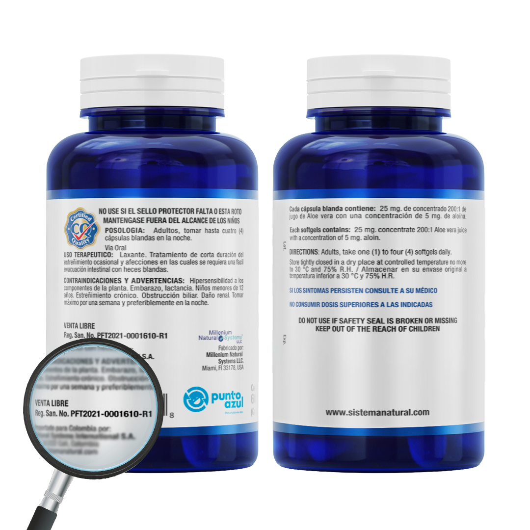 Aloe vera x 60 Softgels - imagen 3