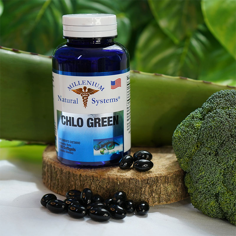 Chlo Green X 100 Softgels -Suplemento dietario -Millenium Natural Systems