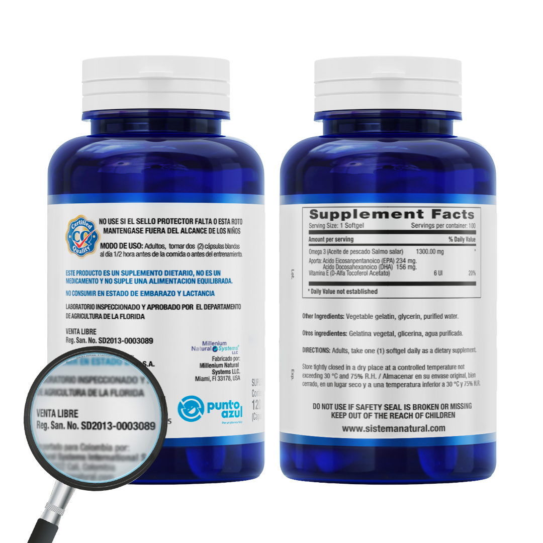 BCAA 750 mg x 120 Softgels - imagen 3
