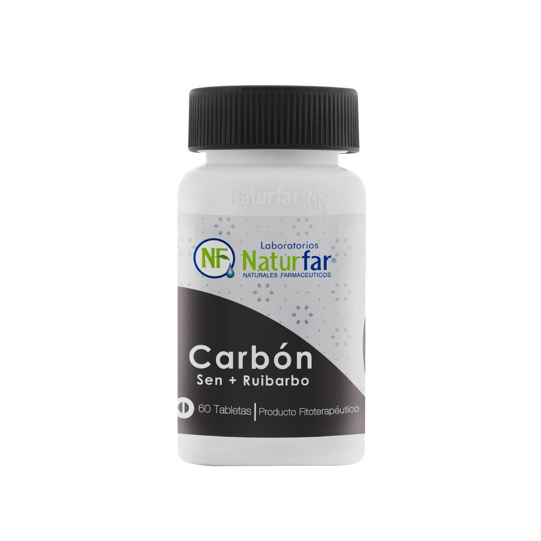 Carbón Vegetal+Sen+Ruibarbo Tabletas x 60